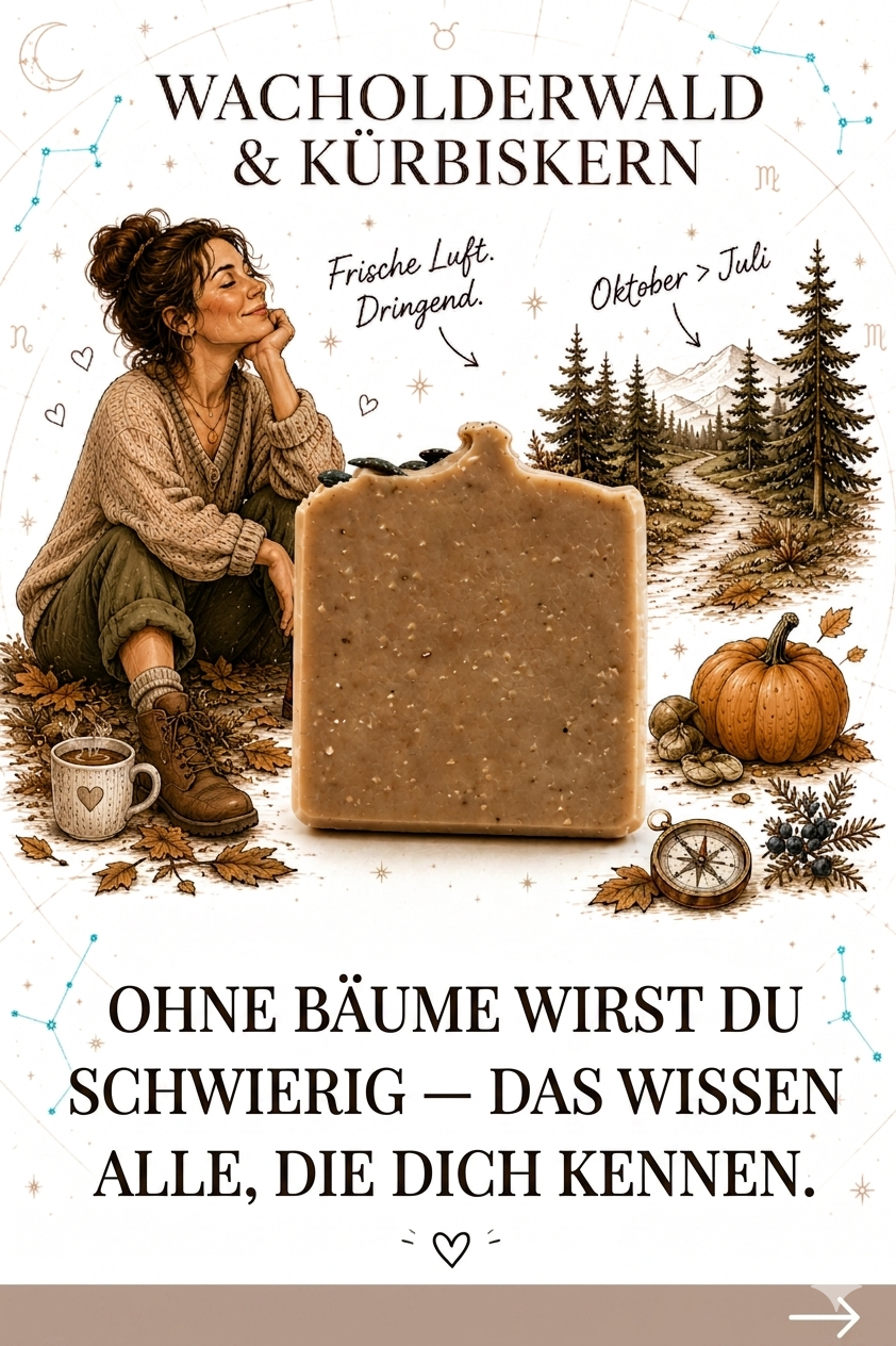 Seifen-Horoskop Zeichen: Wacholderwald & Kürbiskern — Persönlichkeitsprofil
