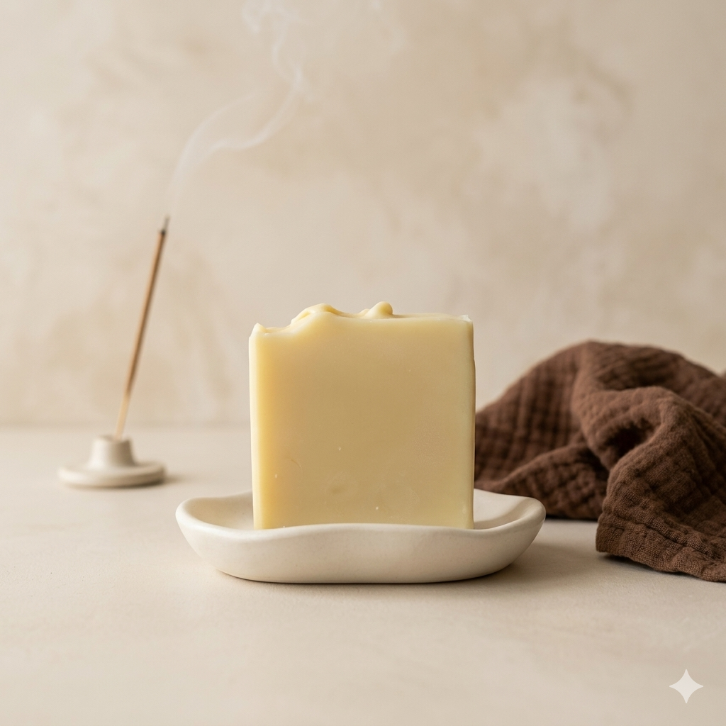 Erde & Rauch Naturseife – handgemachte Naturseife mit Weihrauch und Tonerde, aus Wien